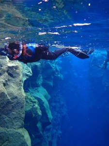 Just snorkelling between tectonic plates