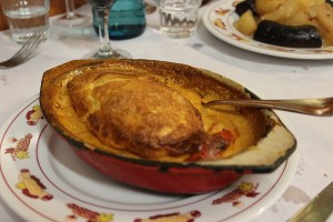 Moderately attractive quenelles with ugly boudin in background