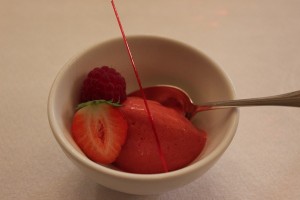 Perfect strawberry ice