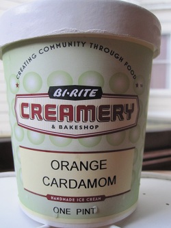 Bi-Right Orange Cardamom Ice Cream
